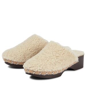 Ancient Greek Sandals x Zeus + Dione Shearling Clogs